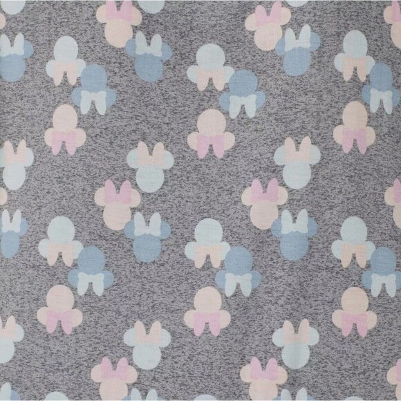 Disney Minnie Mouse Women's 2pc Capri Pant + Top Pajama Lounge Set Gray Size M - Picture 5 of 8